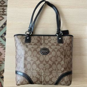 Coach Authentic 10” Brown Bucket Bag